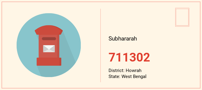 pin code of Subhararah in West Bengal