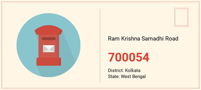 pin code of Ram Krishna Samadhi Road in West Bengal