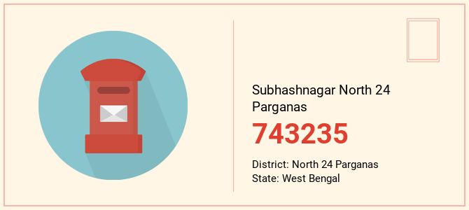 pin code of Subhashnagar North 24 Parganas in West Bengal