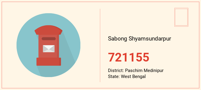 pin code of Sabong Shyamsundarpur in West Bengal