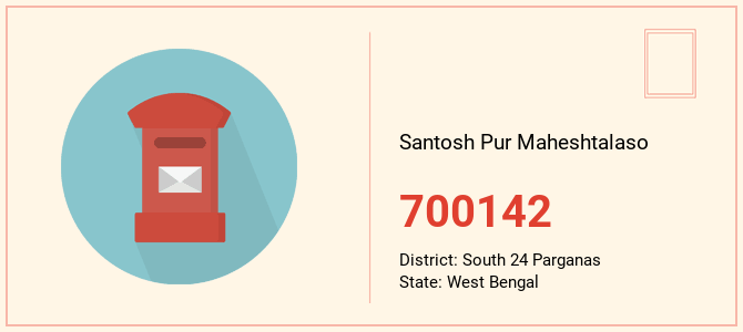 pin code of Santosh Pur Maheshtalaso in West Bengal